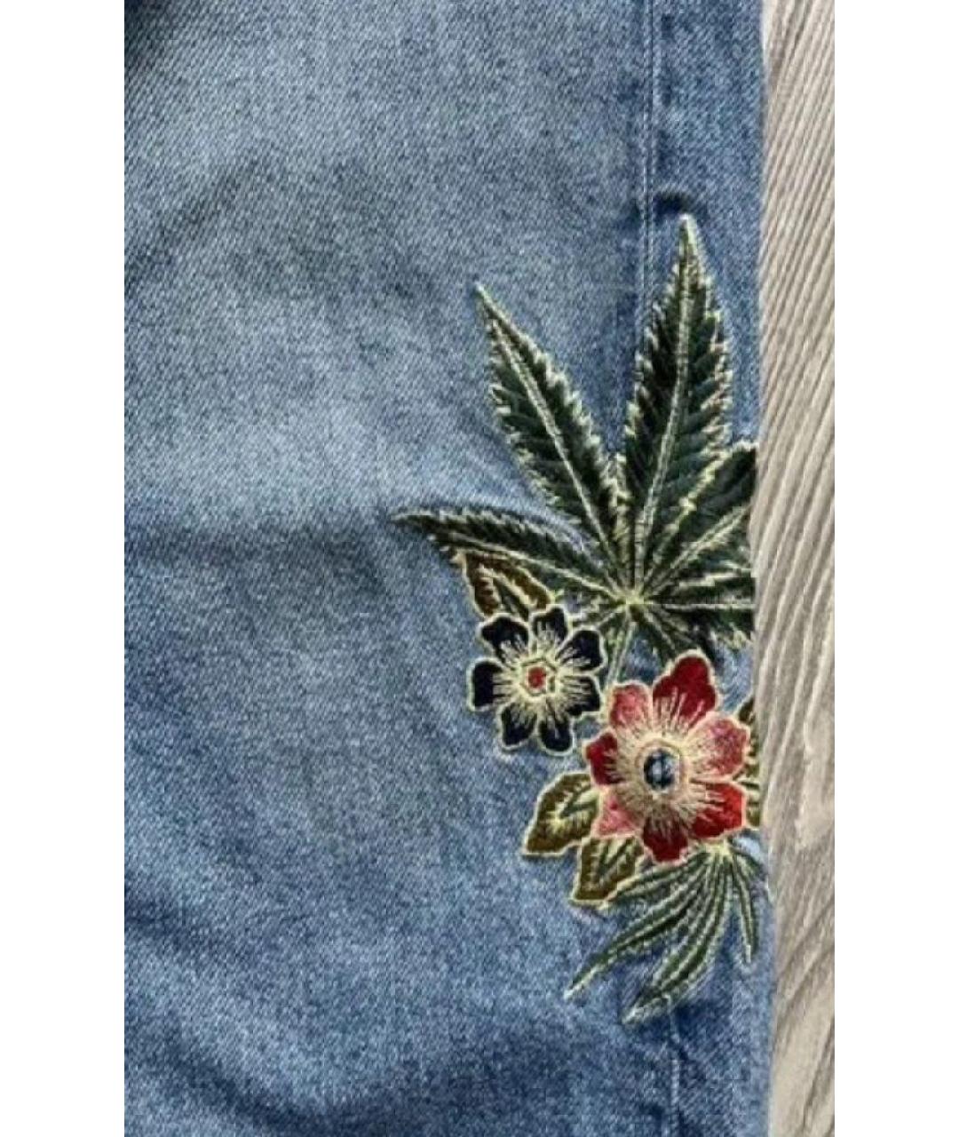 SANDRO Голубые хлопковые джинсы слим, фото 3