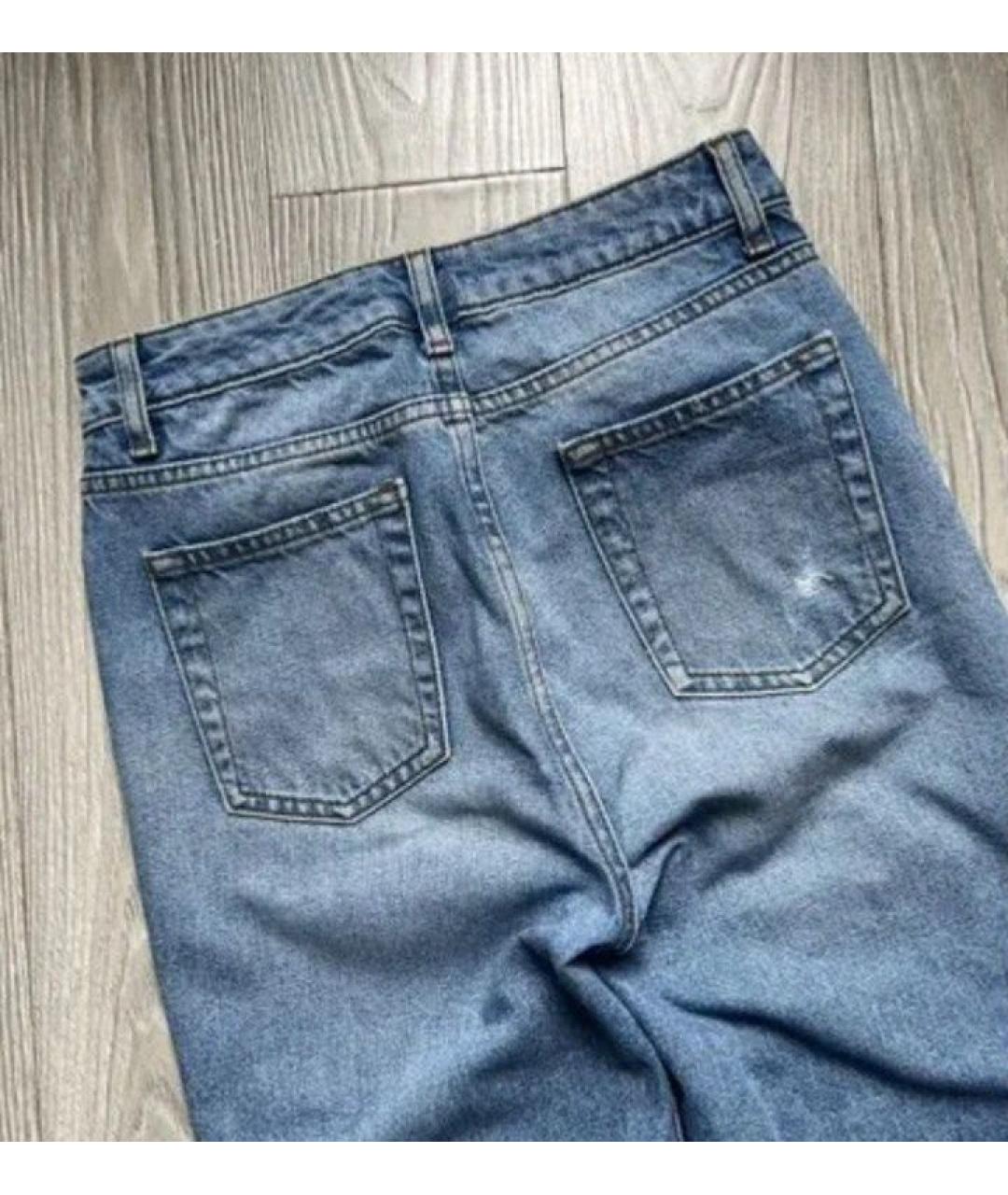 SANDRO Голубые хлопковые джинсы слим, фото 5