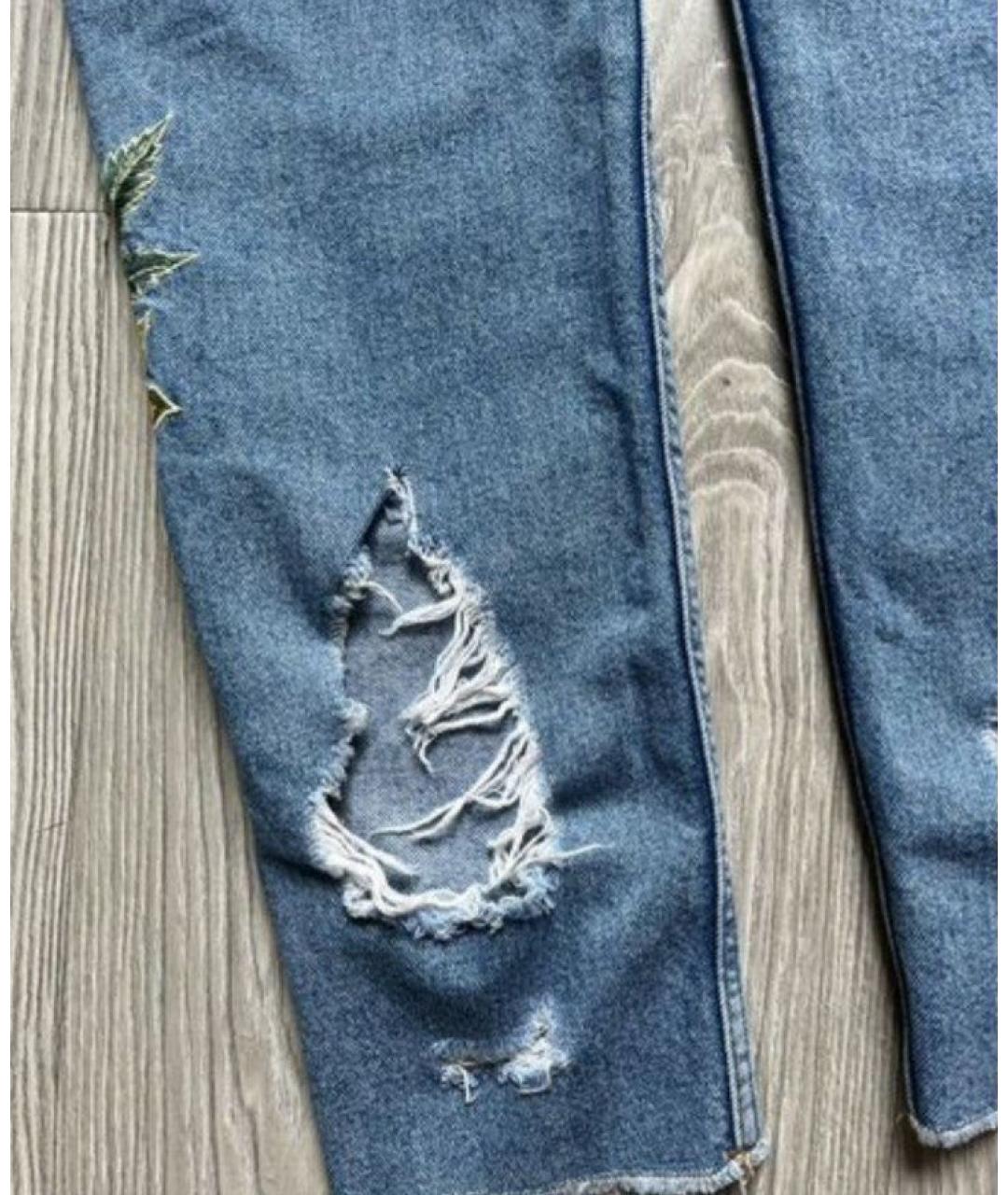 SANDRO Голубые хлопковые джинсы слим, фото 7