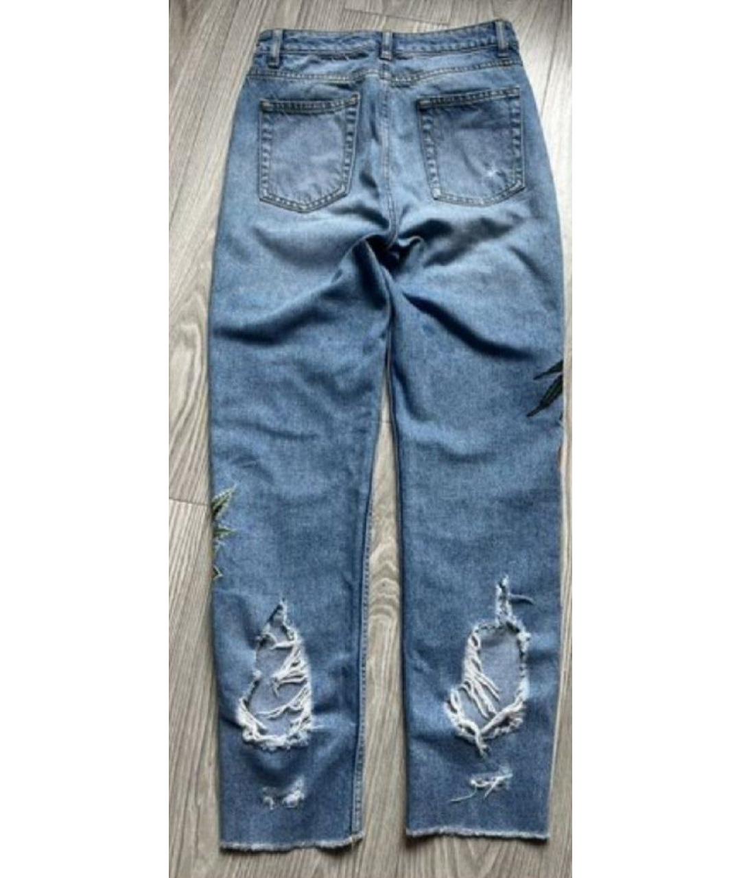 SANDRO Голубые хлопковые джинсы слим, фото 6