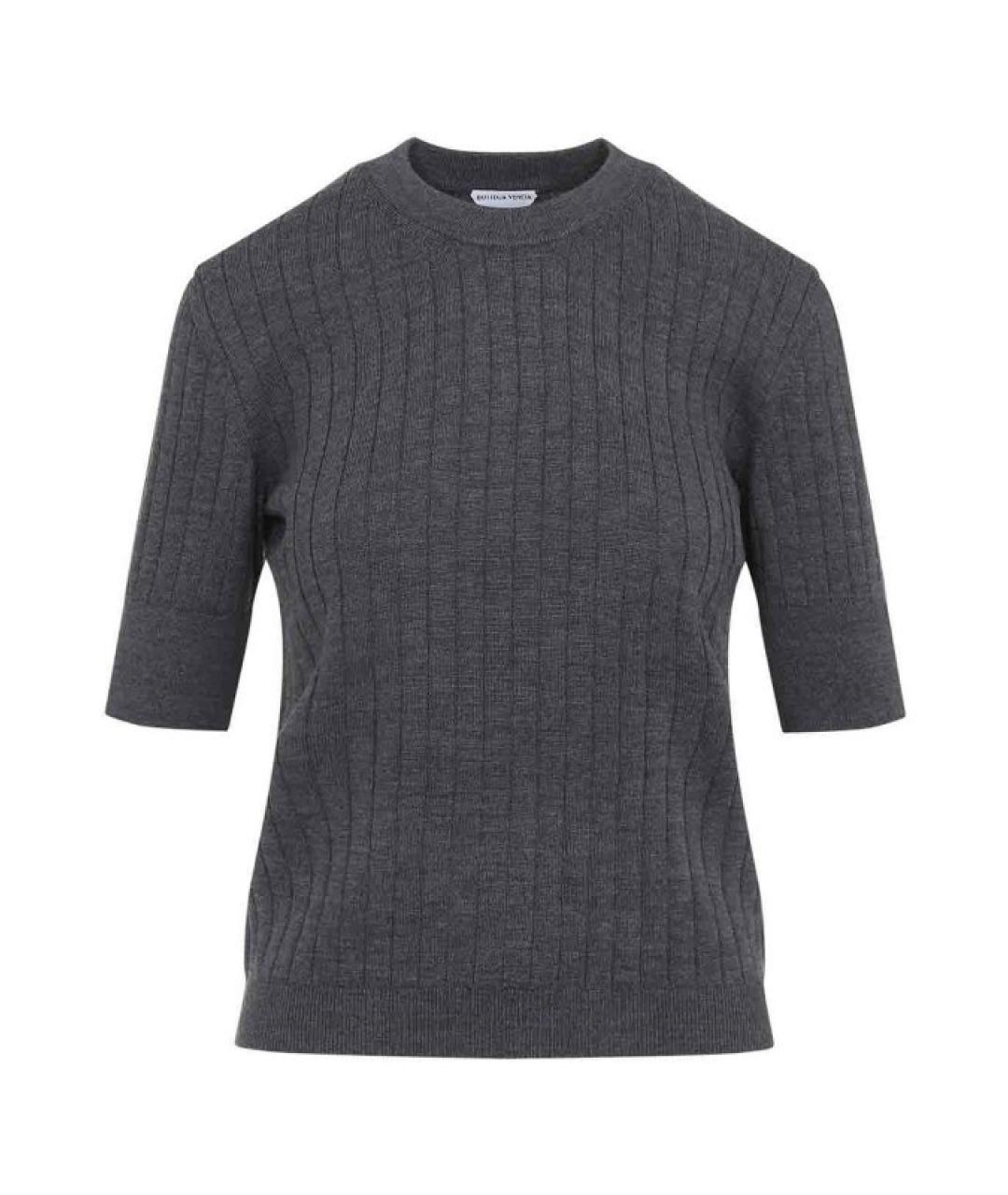 BOTTEGA VENETA Серый шерстяной джемпер / свитер, фото 1