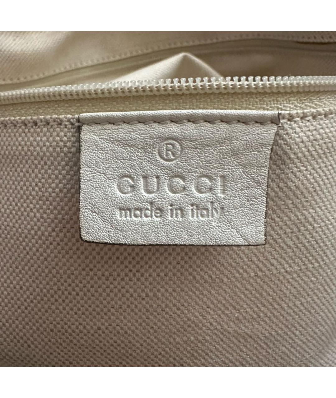 GUCCI Бежевая пелетеная сумка тоут, фото 4