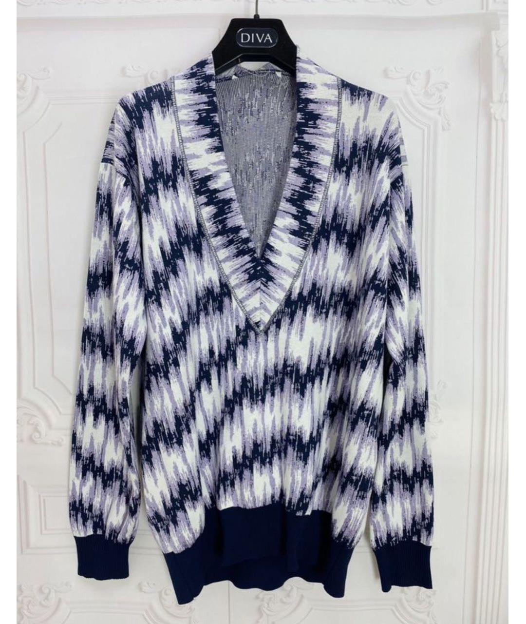 MAX MARA Фиолетовый вискозный джемпер / свитер, фото 8