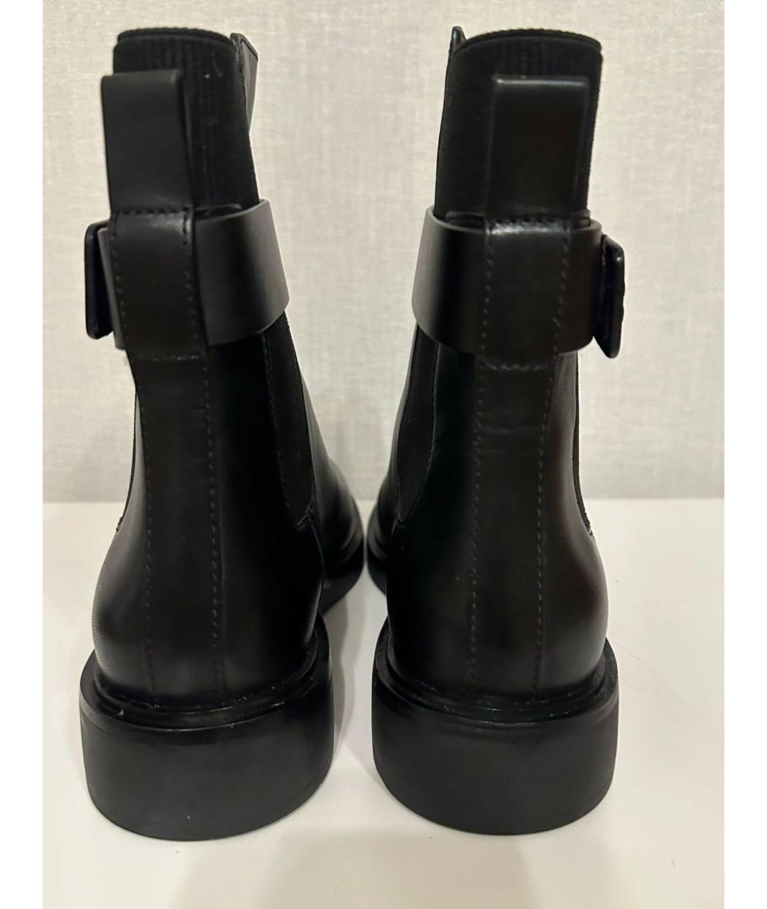TORY BURCH Черные кожаные ботинки, фото 3