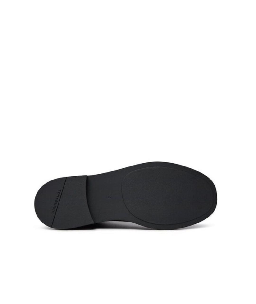 TORY BURCH Черные кожаные ботинки, фото 5