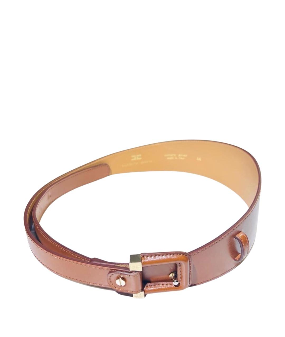 ELISABETTA FRANCHI Коричневый ремень из искусственной кожи, фото 1