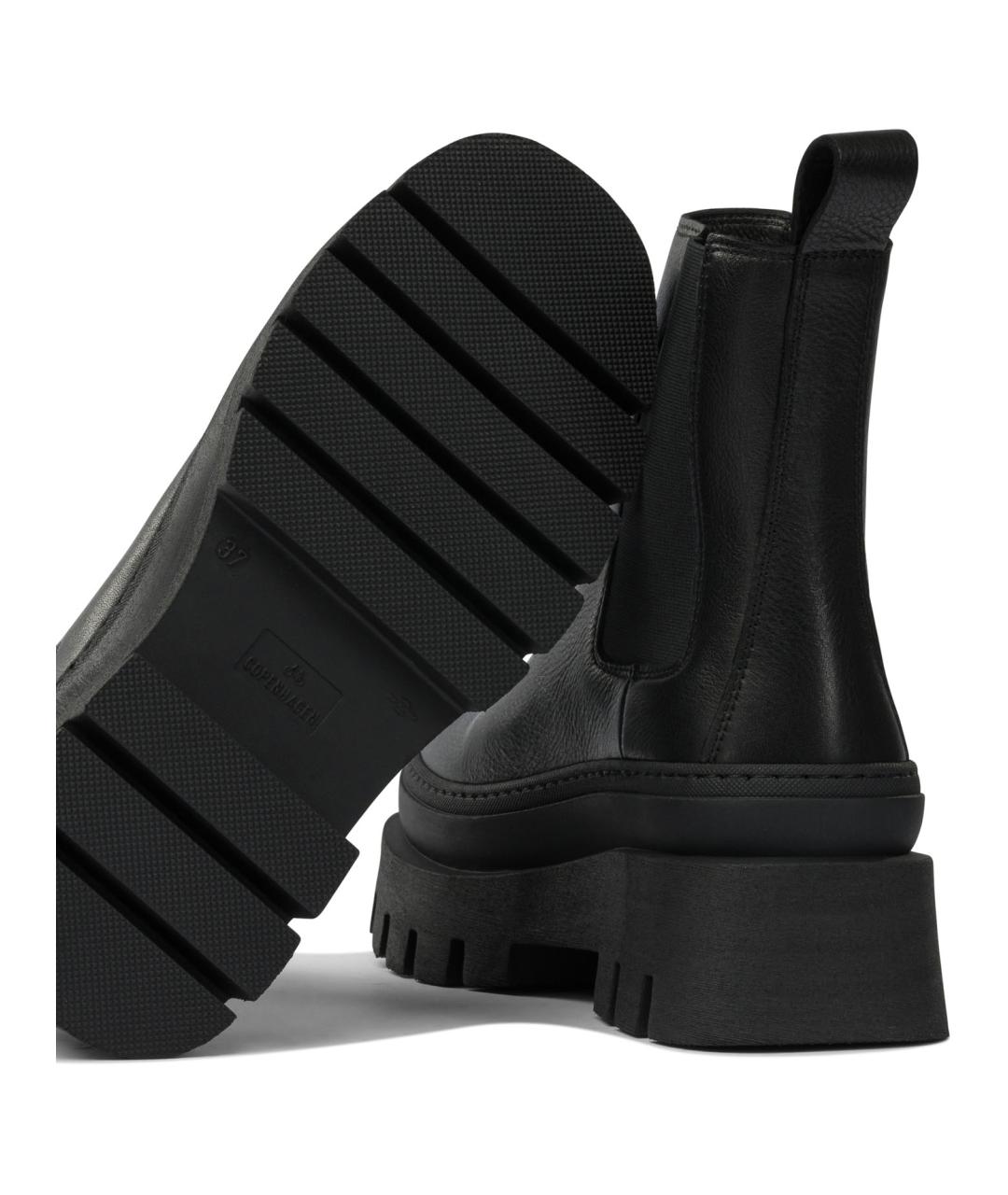 COPENHAGEN Черные кожаные ботинки, фото 5