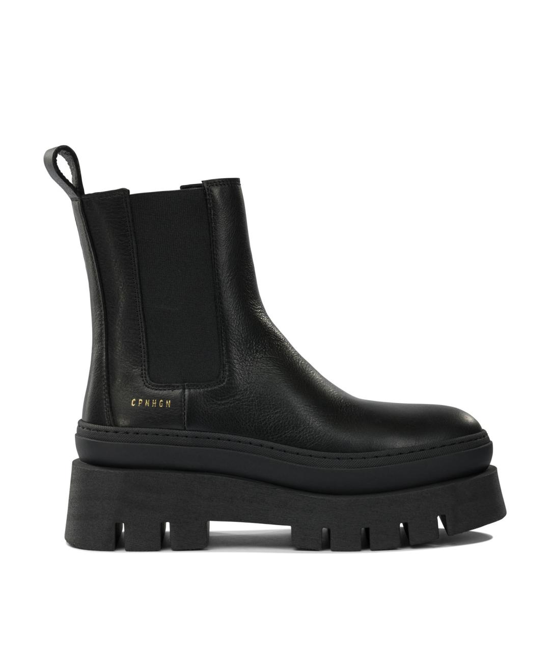 COPENHAGEN Черные кожаные ботинки, фото 1