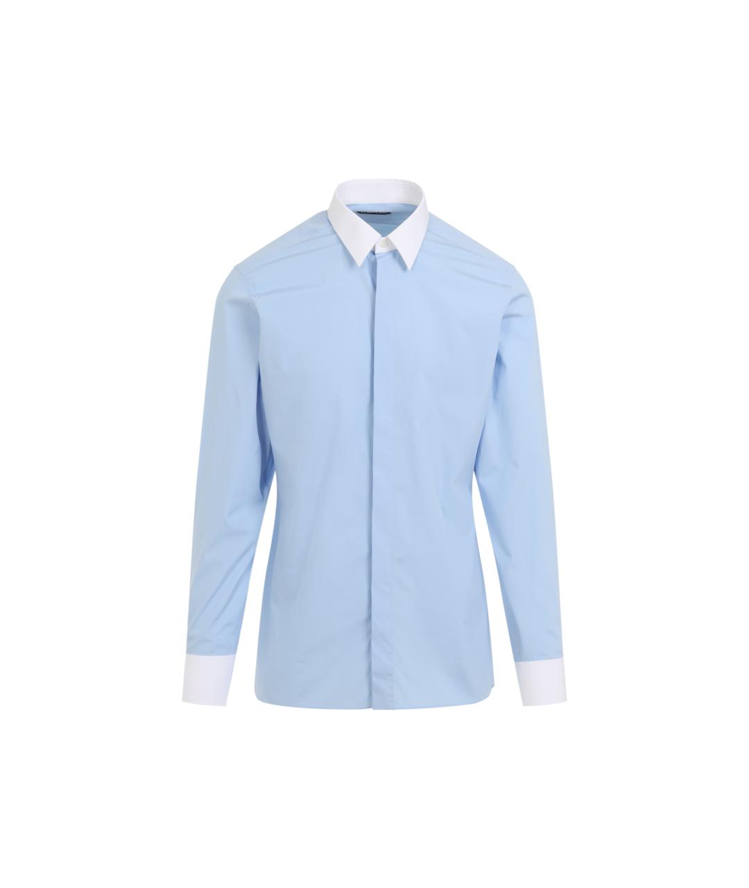 TOM FORD Синяя хлопковая кэжуал рубашка, фото 1