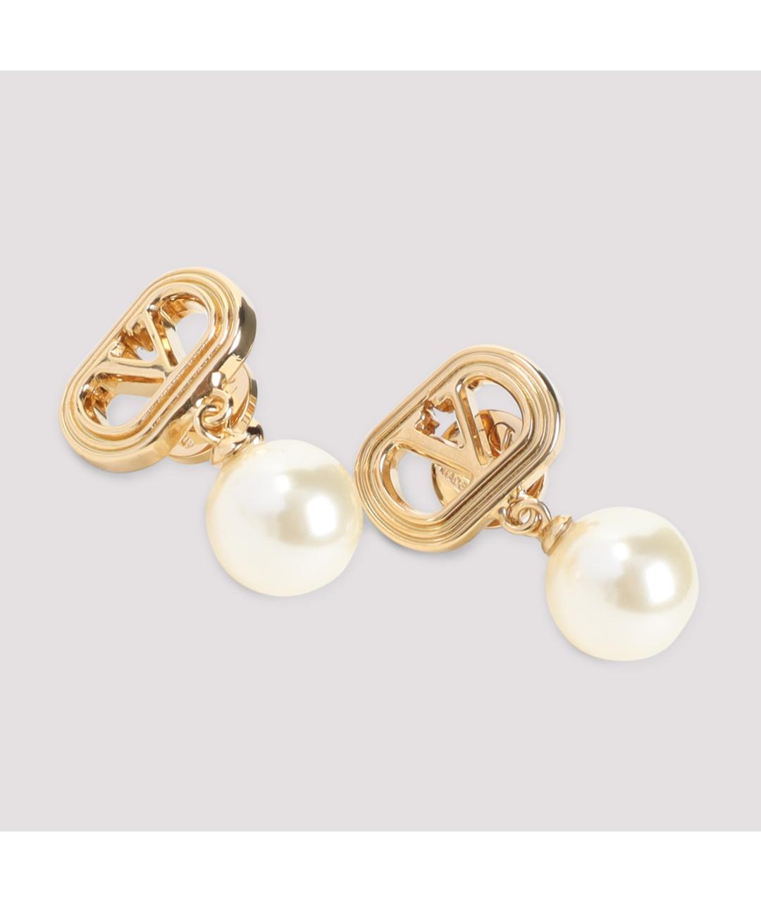 VALENTINO Золотые металлические серьги, фото 3