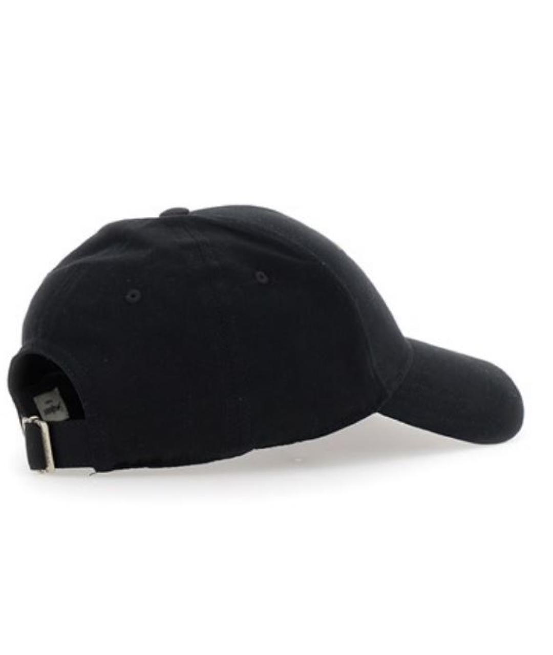 SAINT LAURENT Черная хлопковая кепка/бейсболка, фото 2