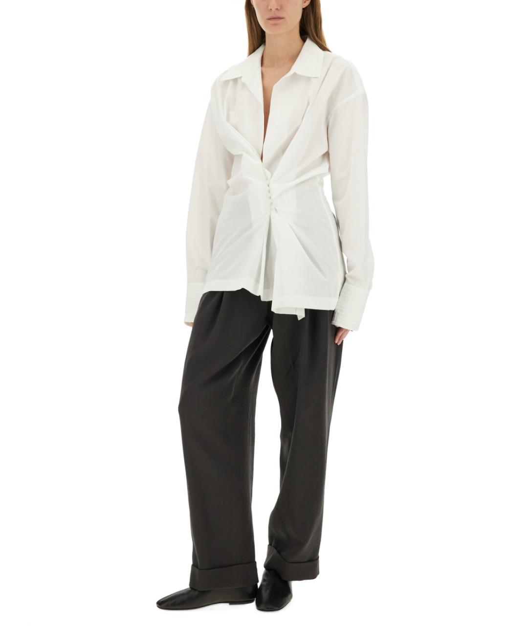 DRIES VAN NOTEN Белая хлопковая рубашка, фото 3