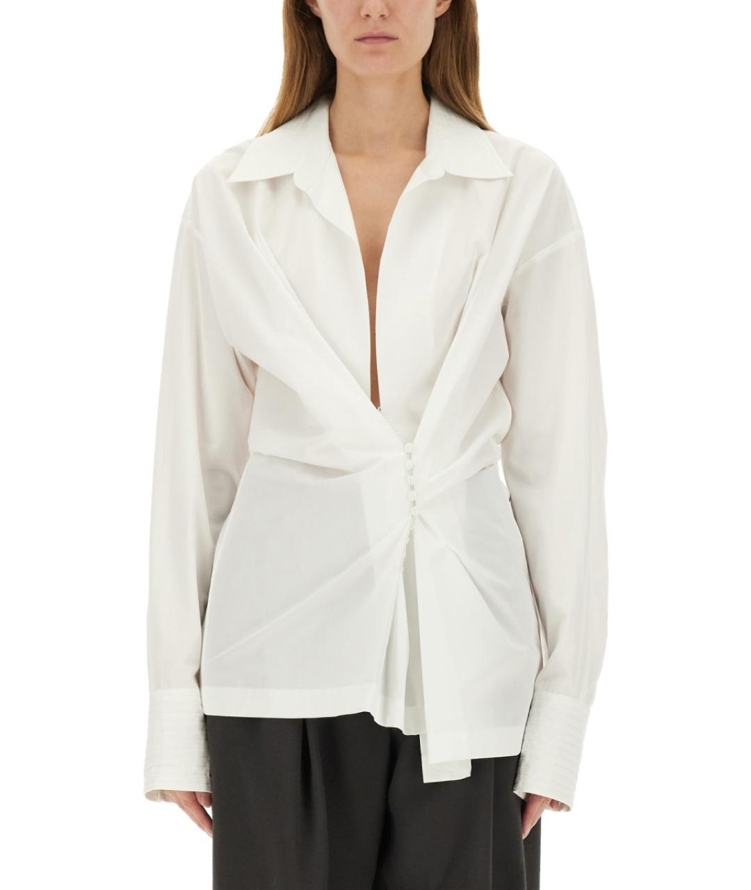 DRIES VAN NOTEN Белая хлопковая рубашка, фото 2