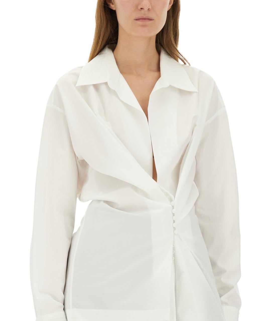 DRIES VAN NOTEN Белая хлопковая рубашка, фото 5