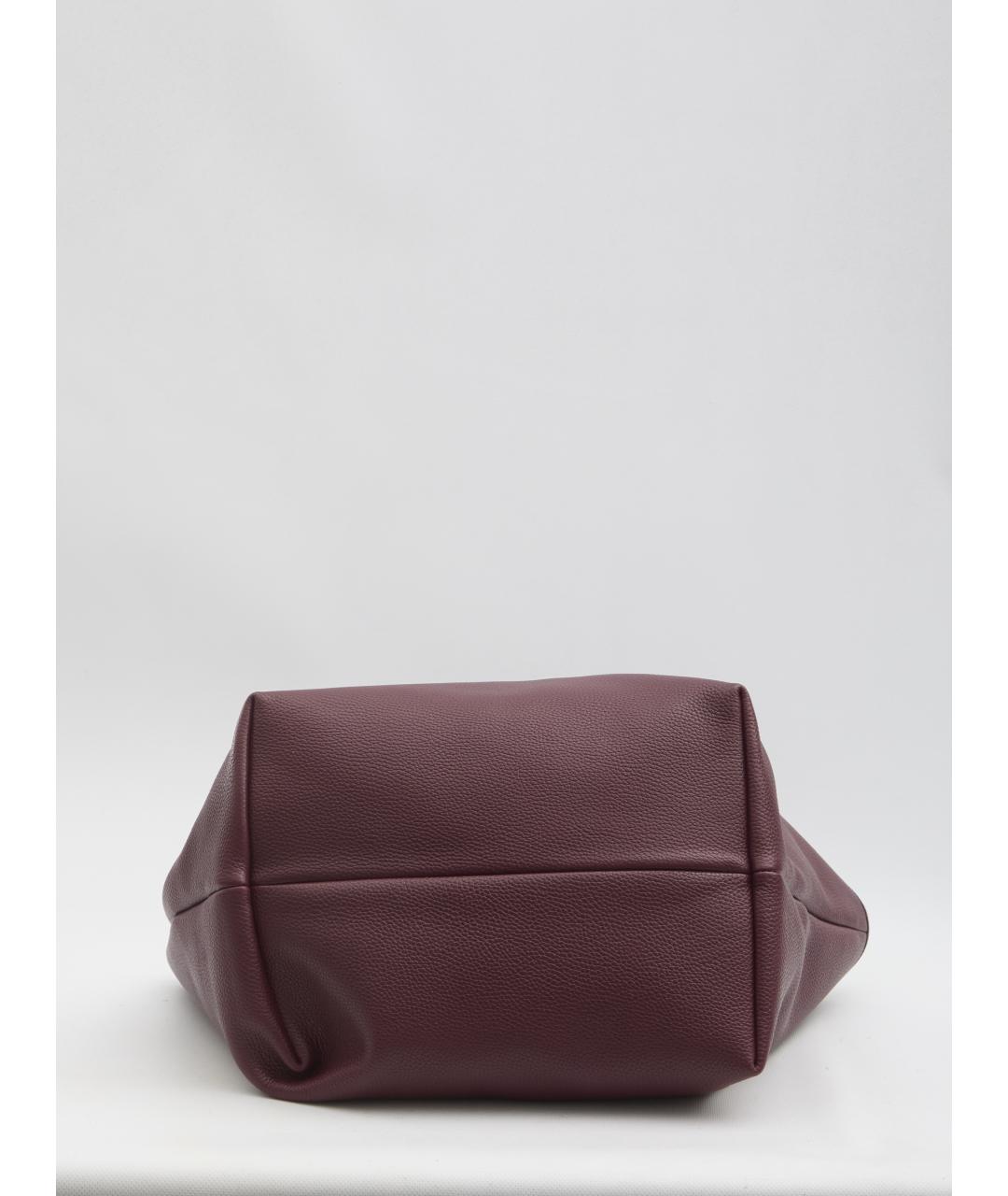 GUCCI Бордовая кожаная сумка тоут, фото 3