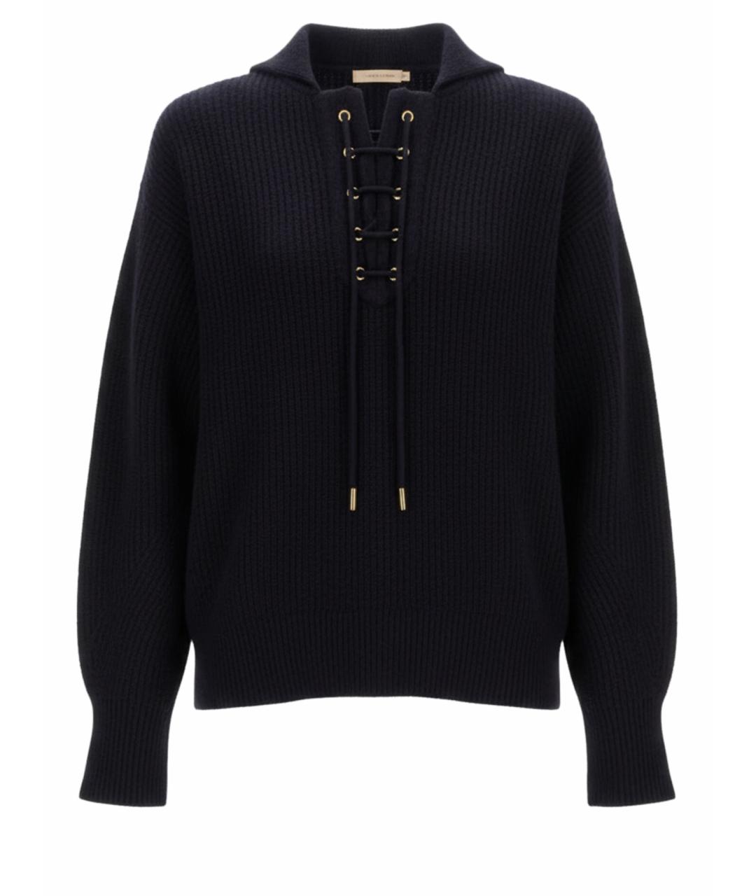 MAX MARA Темно-синий шерстяной джемпер / свитер, фото 1