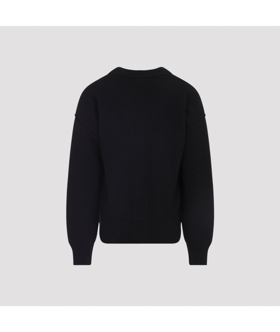 Ami Paris Черный шерстяной кардиган, фото 3