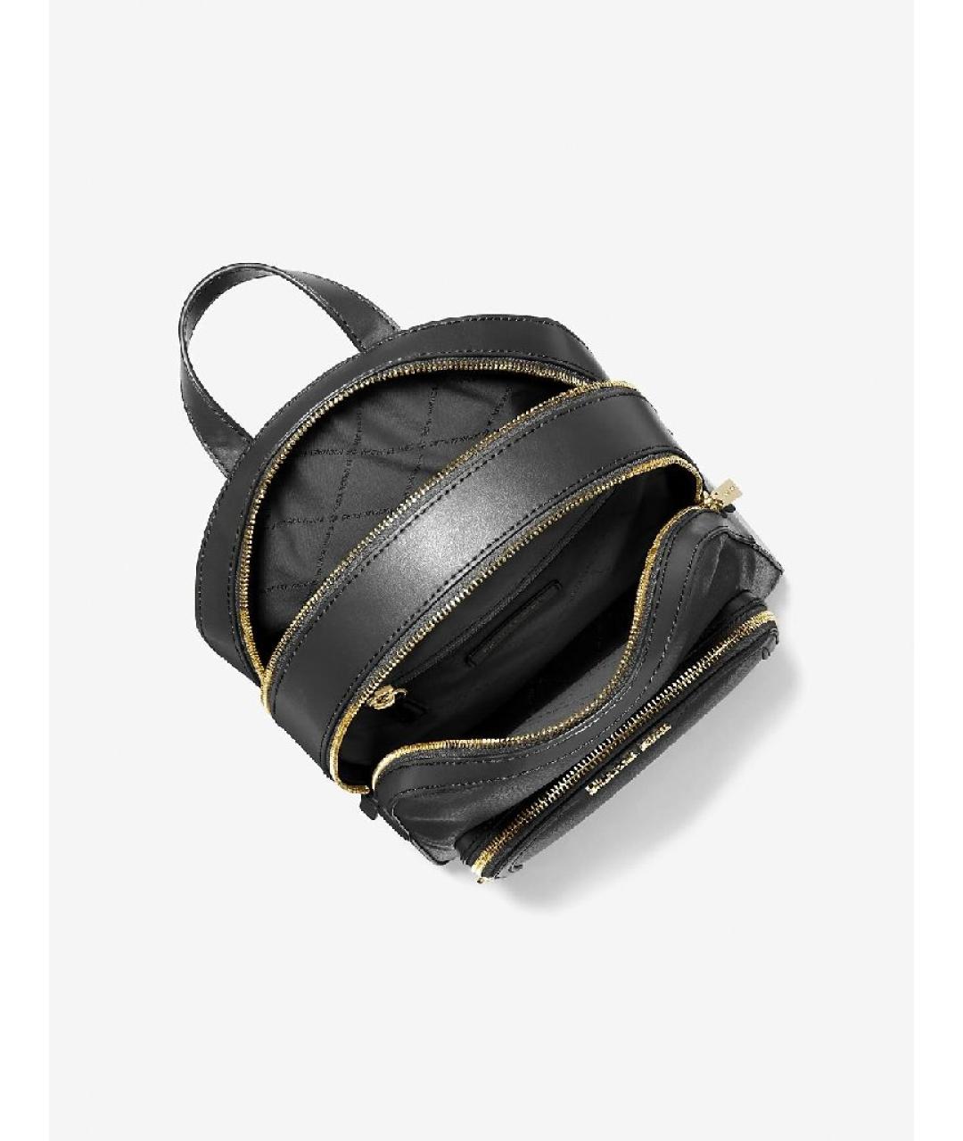 MICHAEL KORS Черный кожаный рюкзак, фото 3