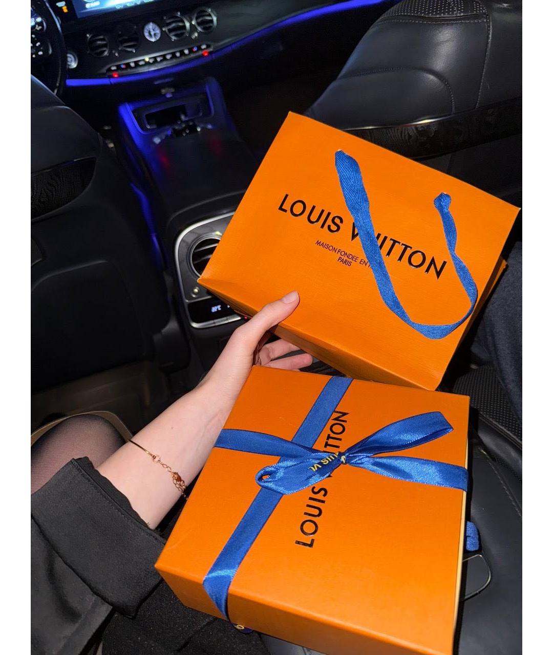 LOUIS VUITTON Коричневый кожаный ремень, фото 5