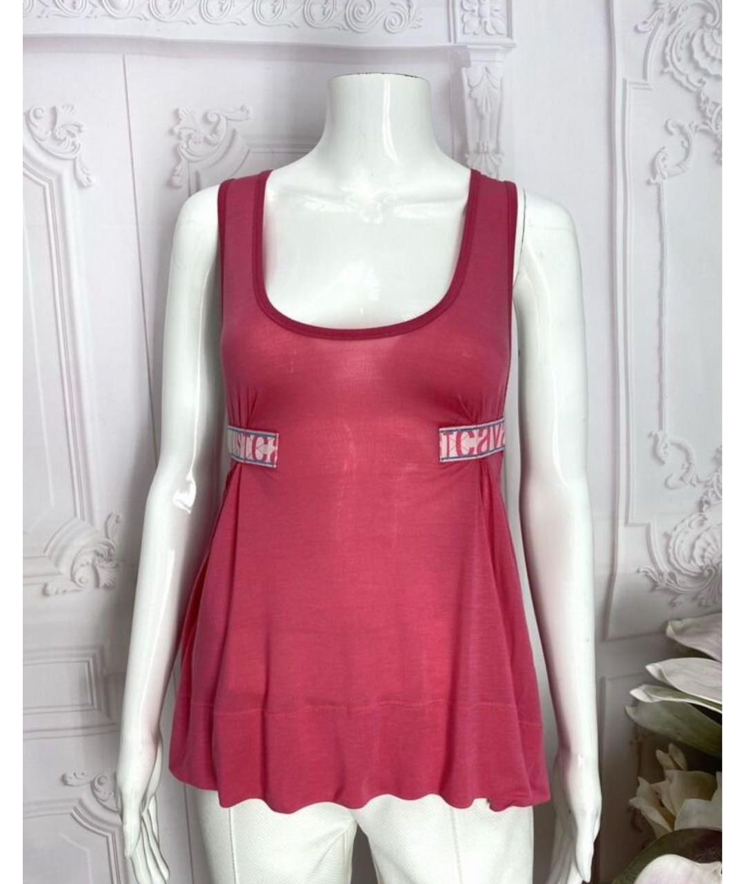 JUST CAVALLI Розовая майка, фото 6