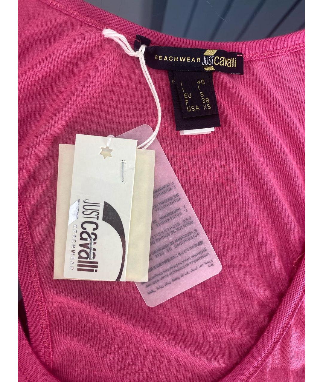 JUST CAVALLI Розовая майка, фото 3