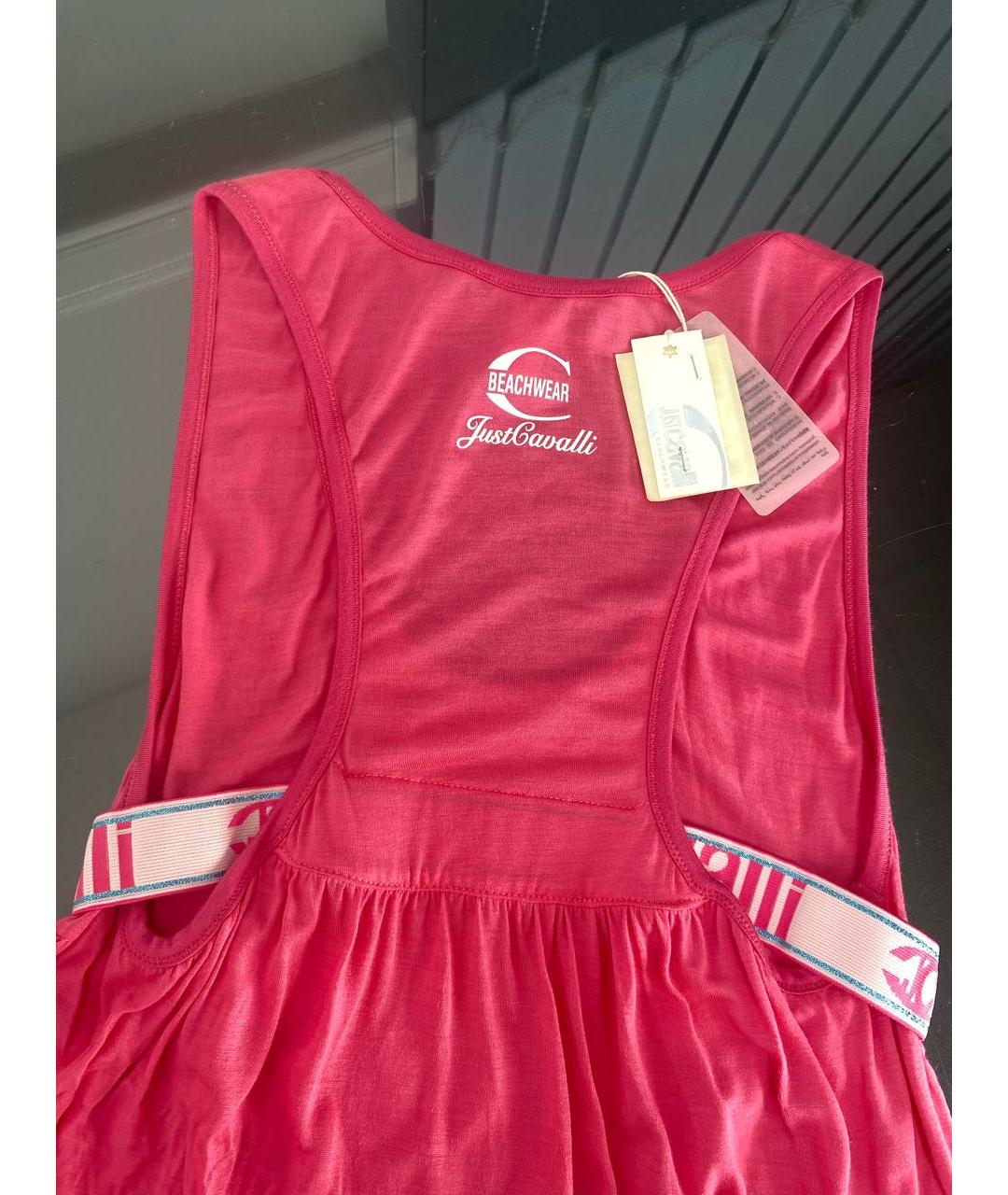 JUST CAVALLI Розовая майка, фото 4