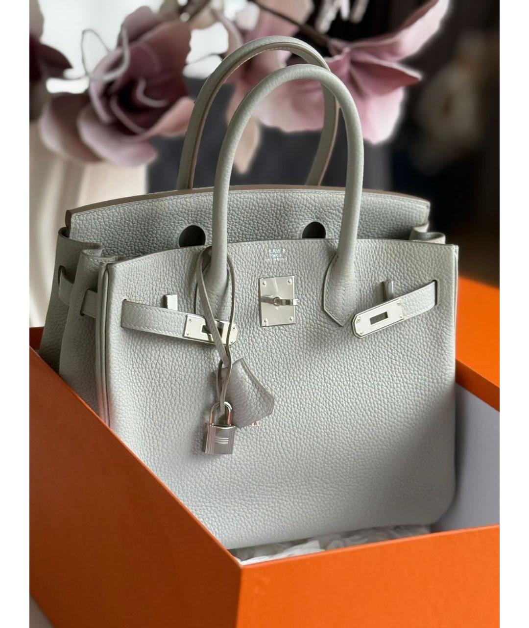 HERMES Кожаная сумка с короткими ручками, фото 2