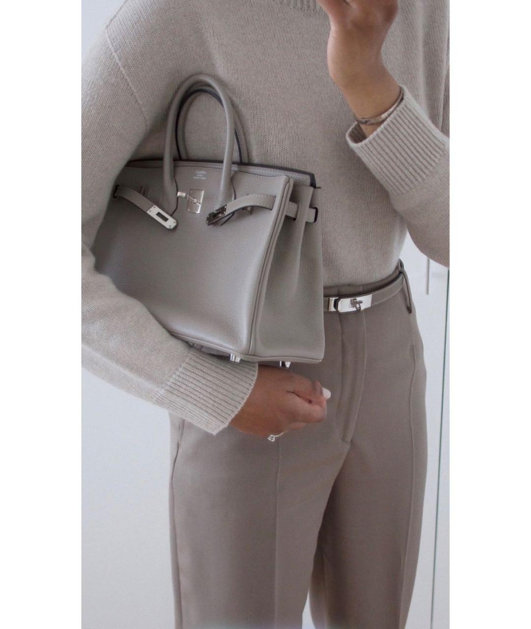 HERMES Кожаная сумка с короткими ручками, фото 3