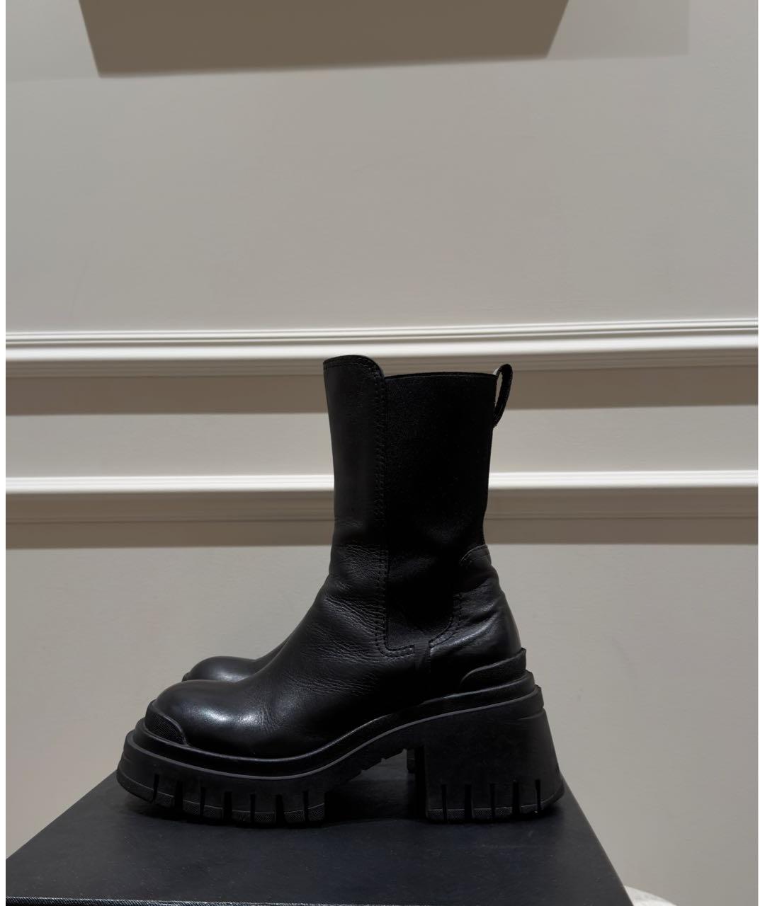 PREMIATA Черные кожаные ботинки, фото 8