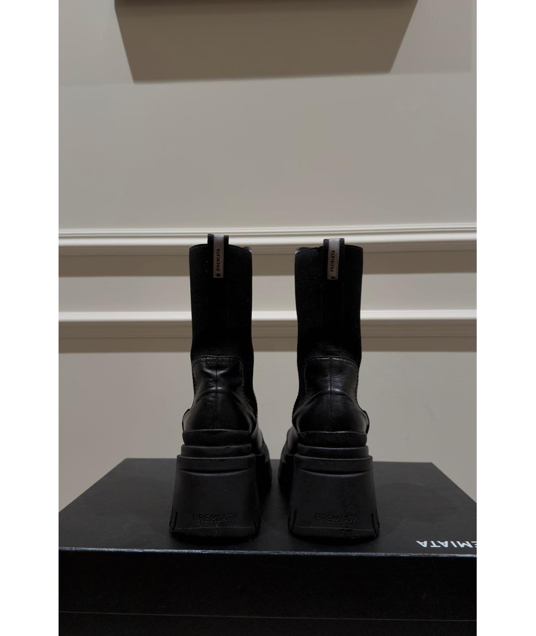 PREMIATA Черные кожаные ботинки, фото 4