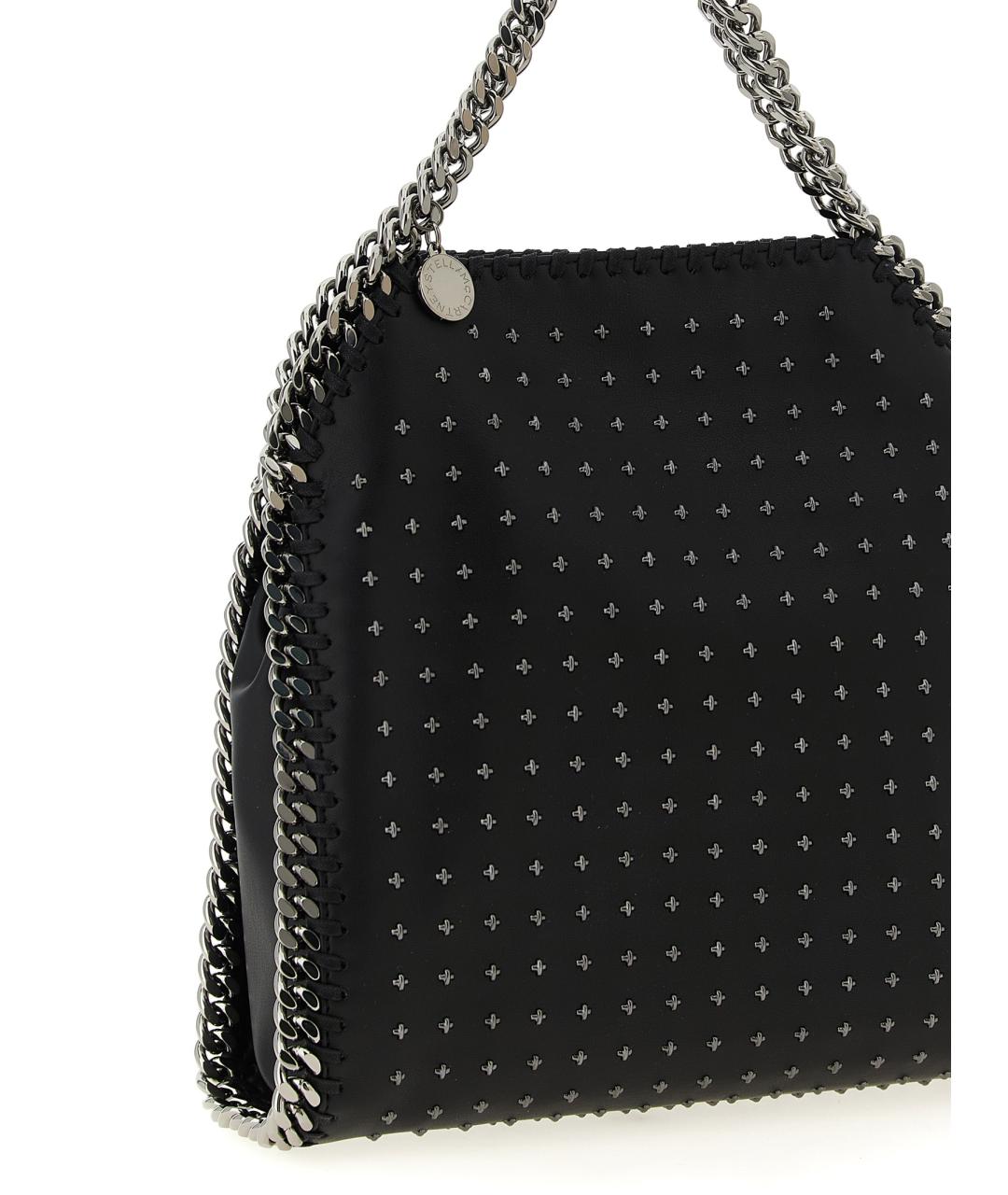 STELLA MCCARTNEY Черная синтетическая сумка с короткими ручками, фото 2