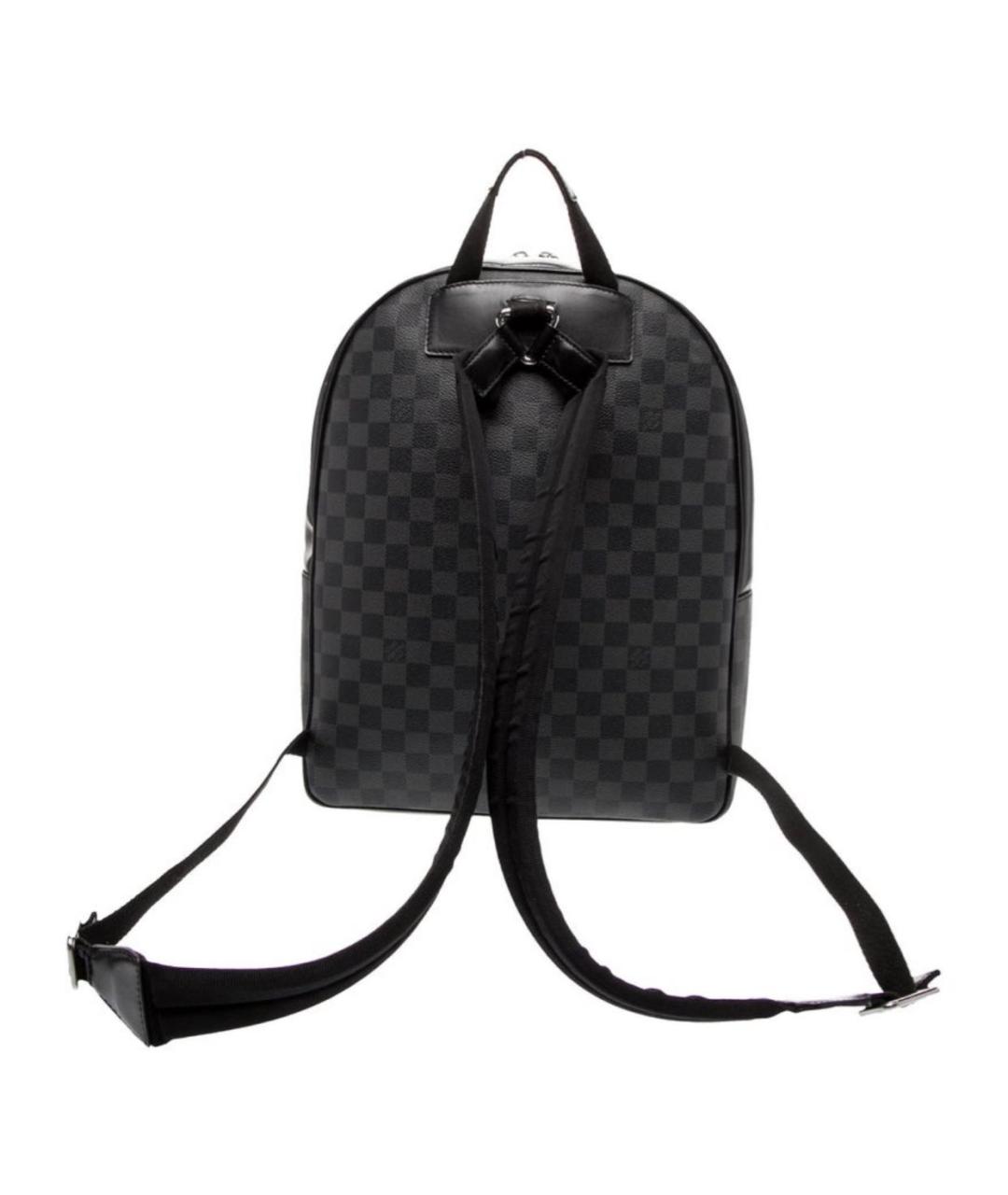 LOUIS VUITTON Черный кожаный рюкзак, фото 3