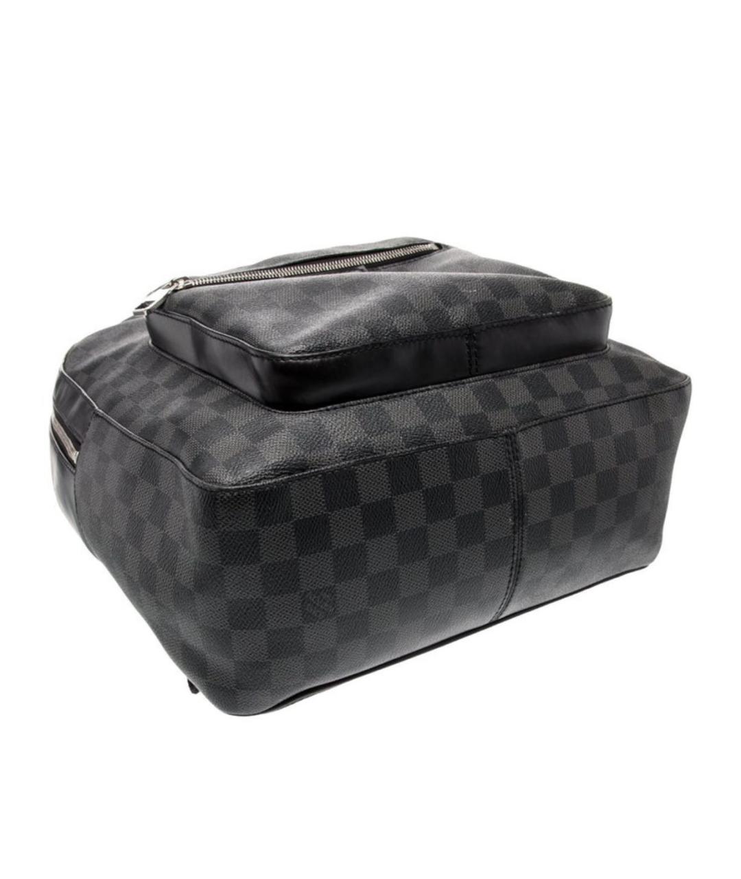 LOUIS VUITTON Черный кожаный рюкзак, фото 5