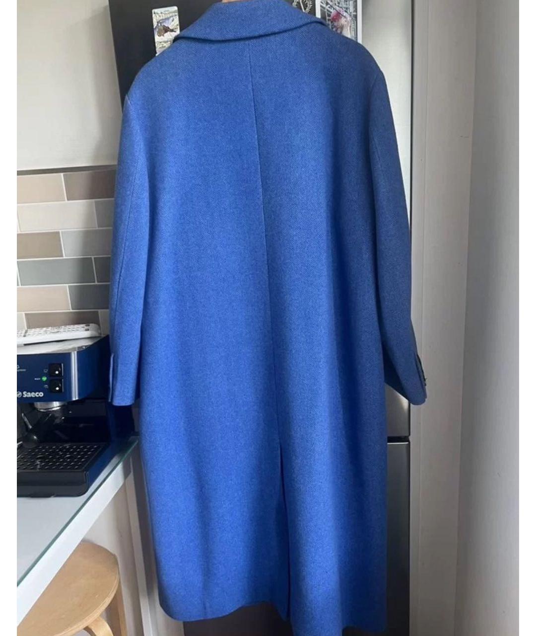COS Синее шерстяное пальто, фото 2