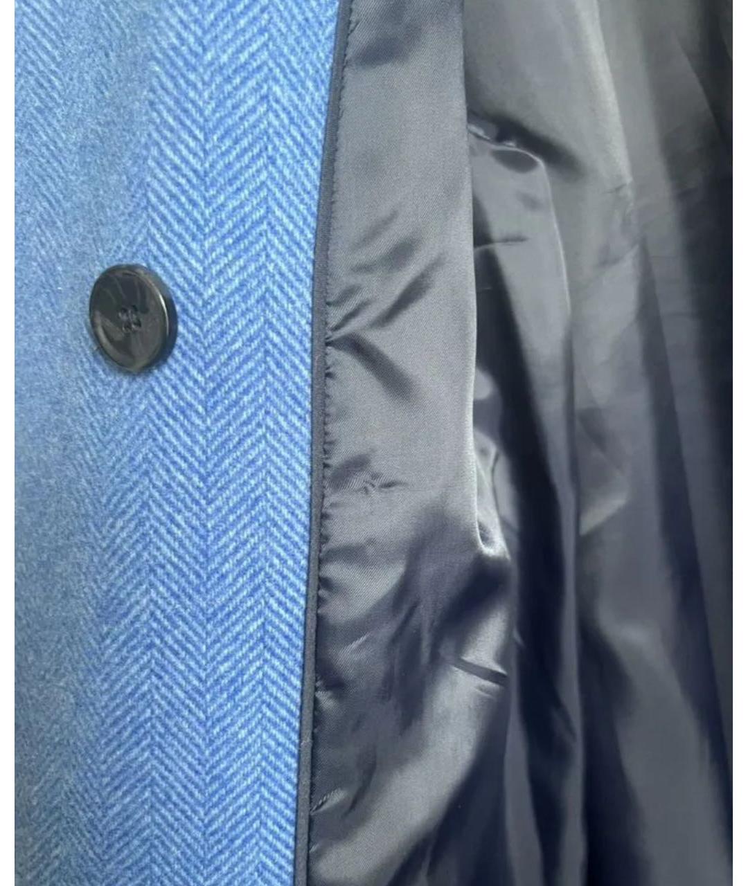 COS Синее шерстяное пальто, фото 6