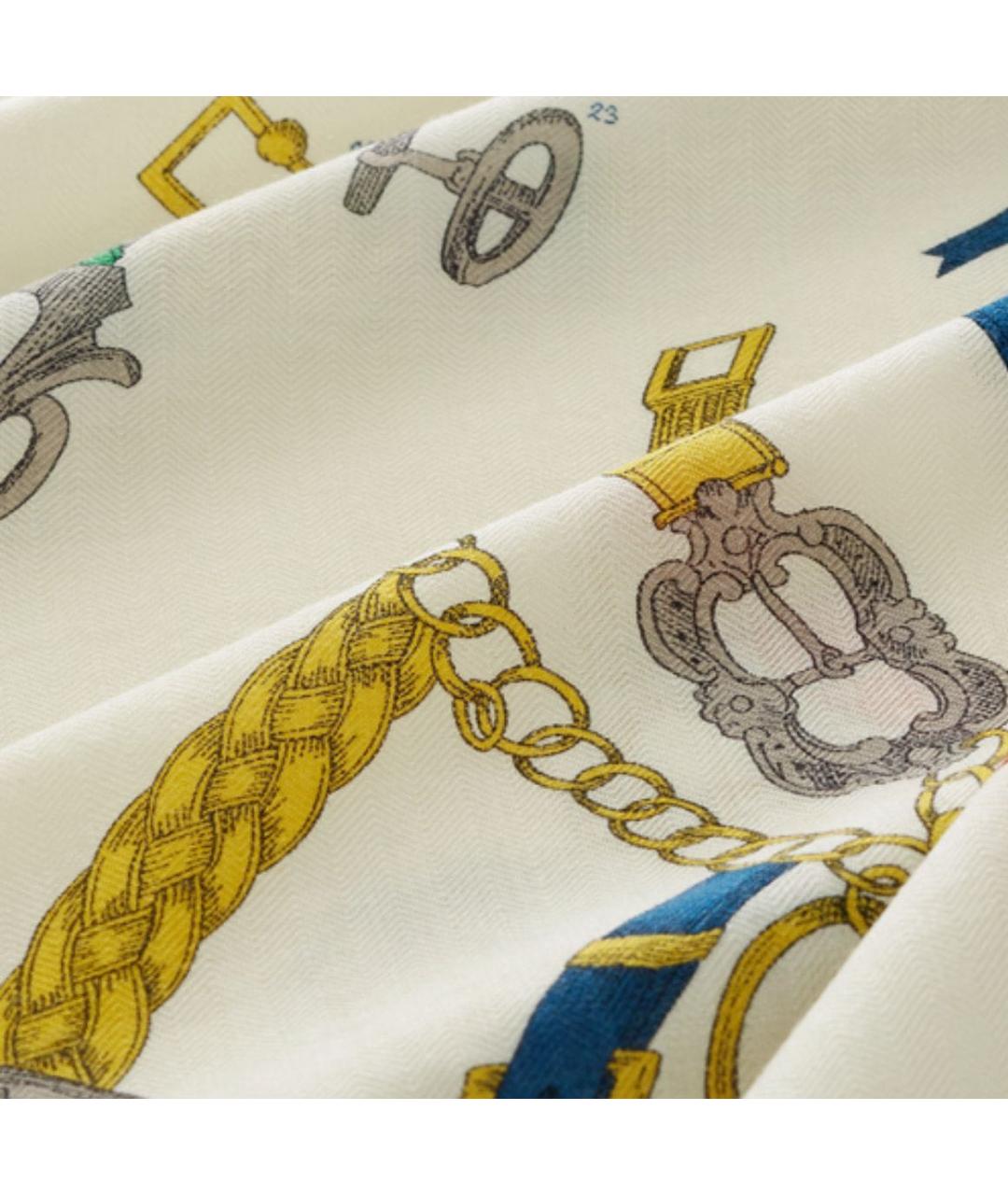 HERMES Мульти кашемировый платок, фото 6