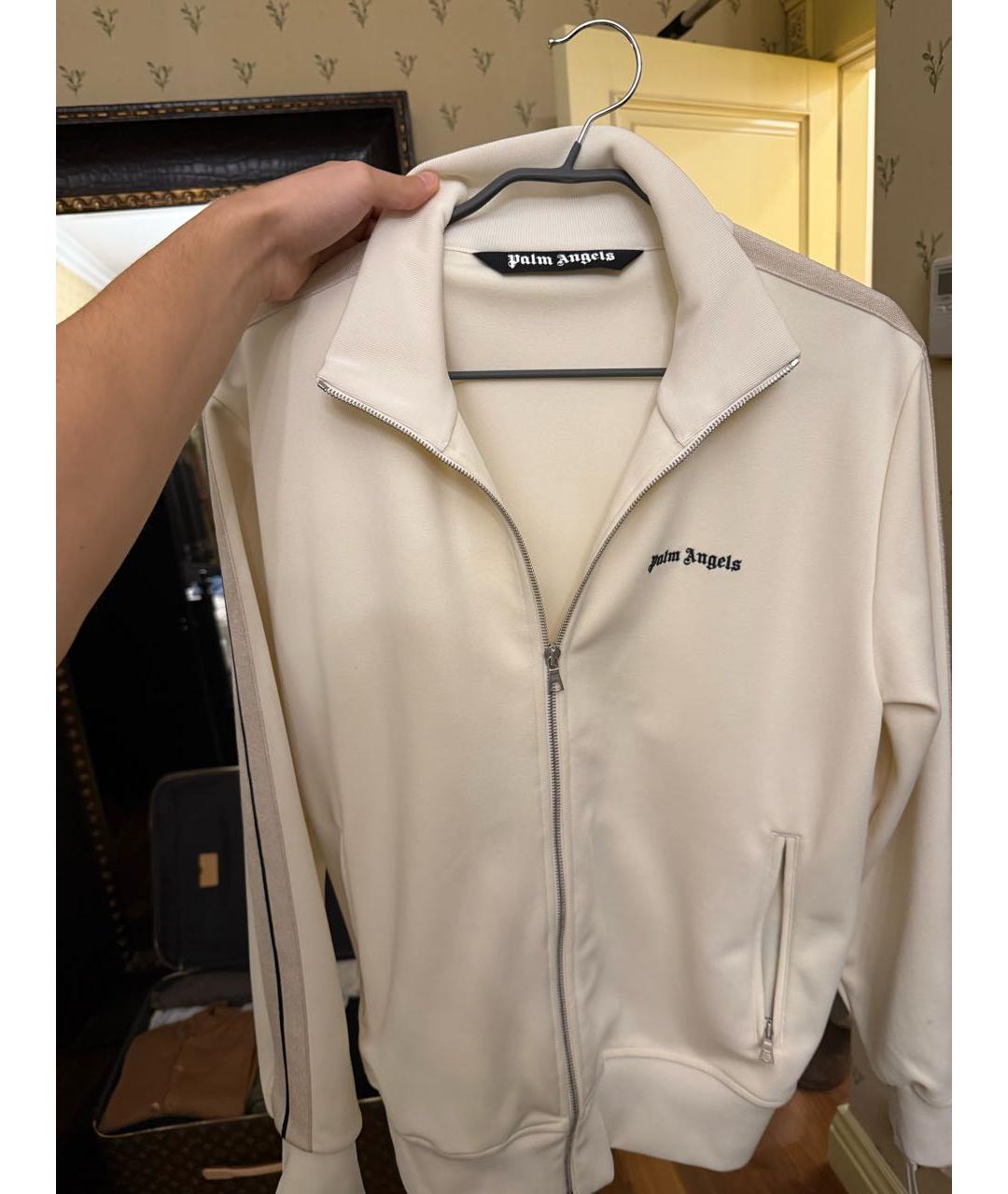 PALM ANGELS Бежевая полиэстеровая спортивная куртка, фото 5