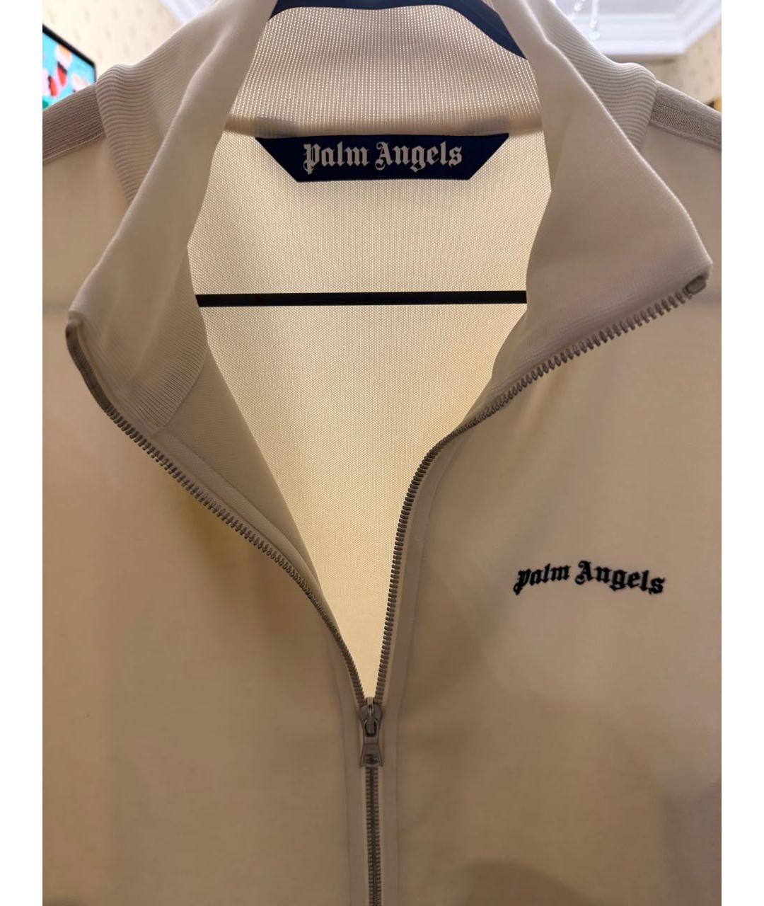 PALM ANGELS Бежевая полиэстеровая спортивная куртка, фото 3