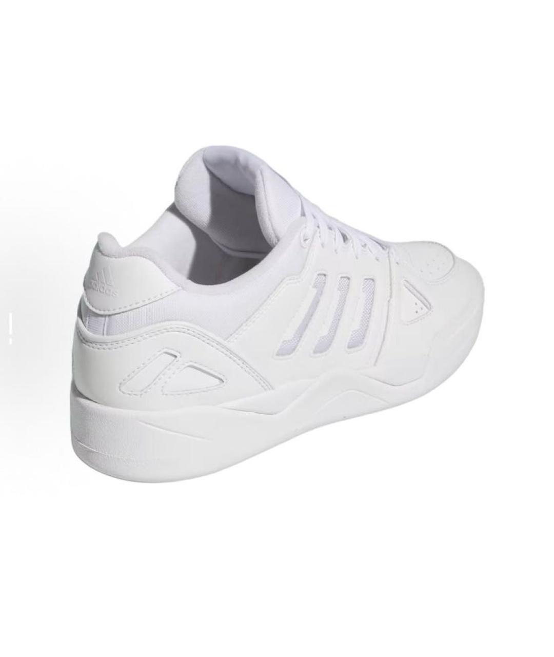 ADIDAS Белые кожаные кроссовки, фото 4
