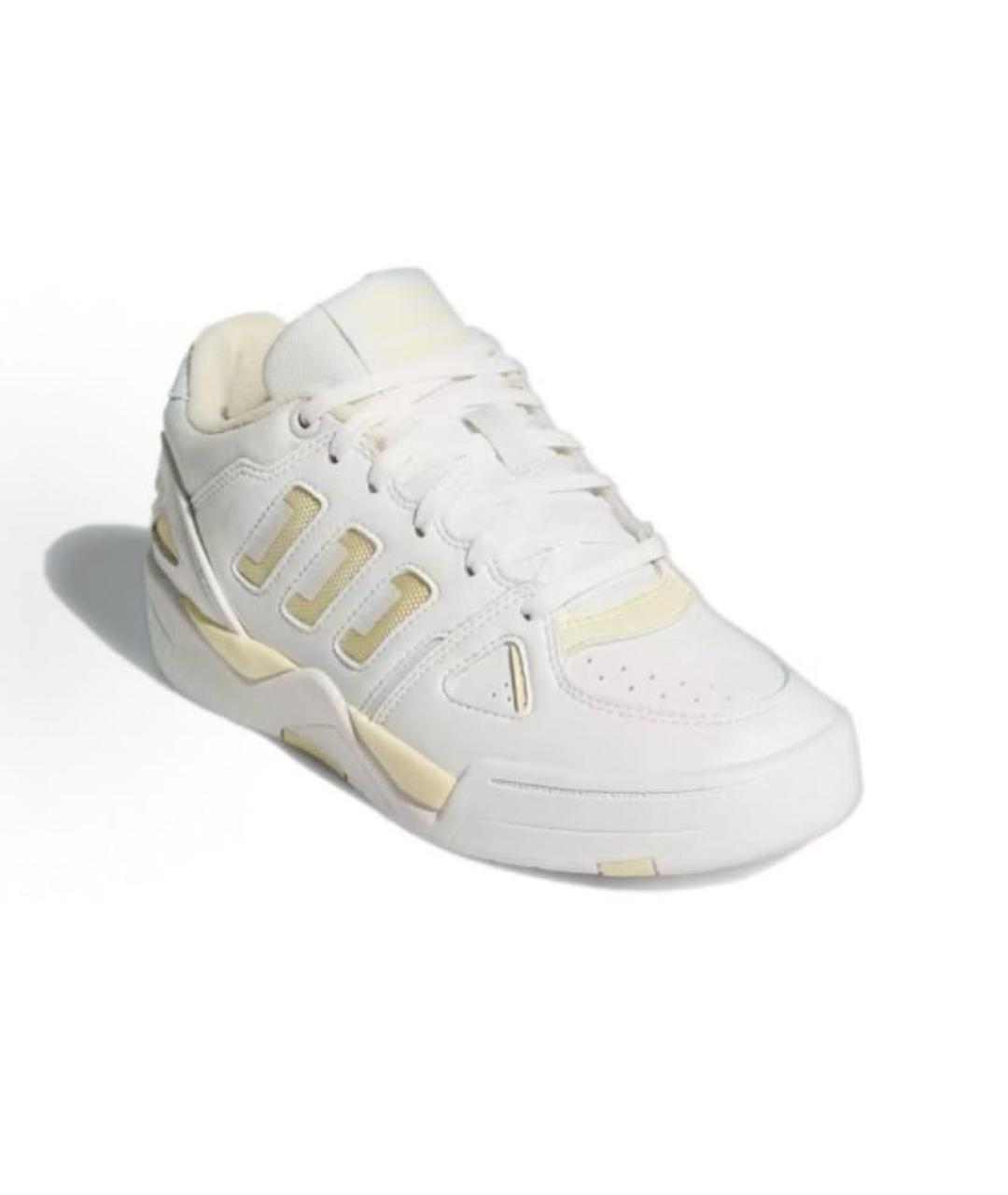 ADIDAS Белые кожаные кроссовки, фото 4