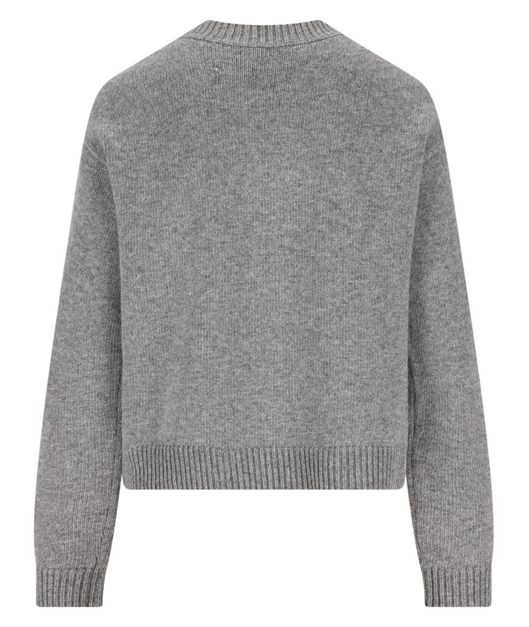 GUCCI Серый шерстяной джемпер / свитер, фото 2