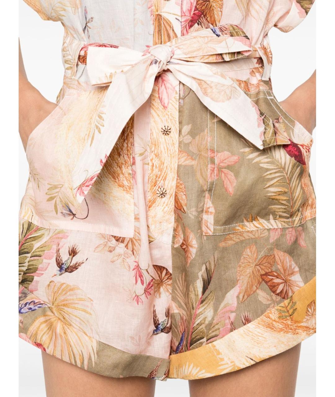 ZIMMERMANN Мульти льняной комбинезон, фото 2