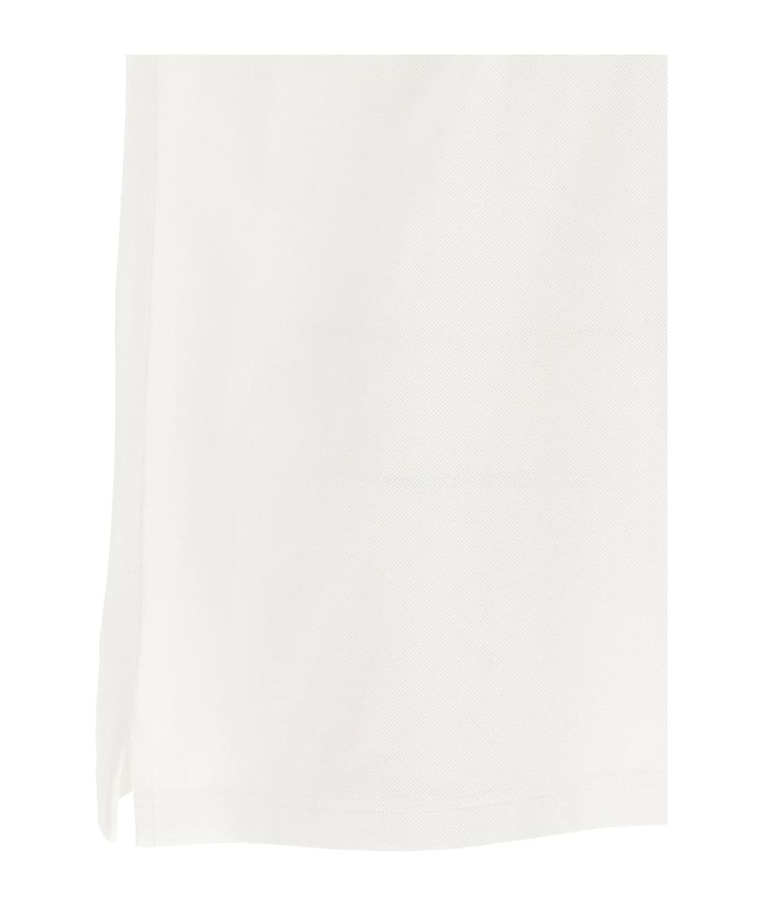 GUCCI Белое хлопковое поло с коротким рукавом, фото 4