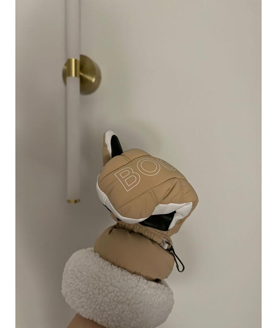 BOGNER Бежевые варежки, фото 4