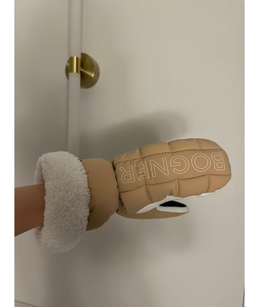 BOGNER Бежевые варежки, фото 2