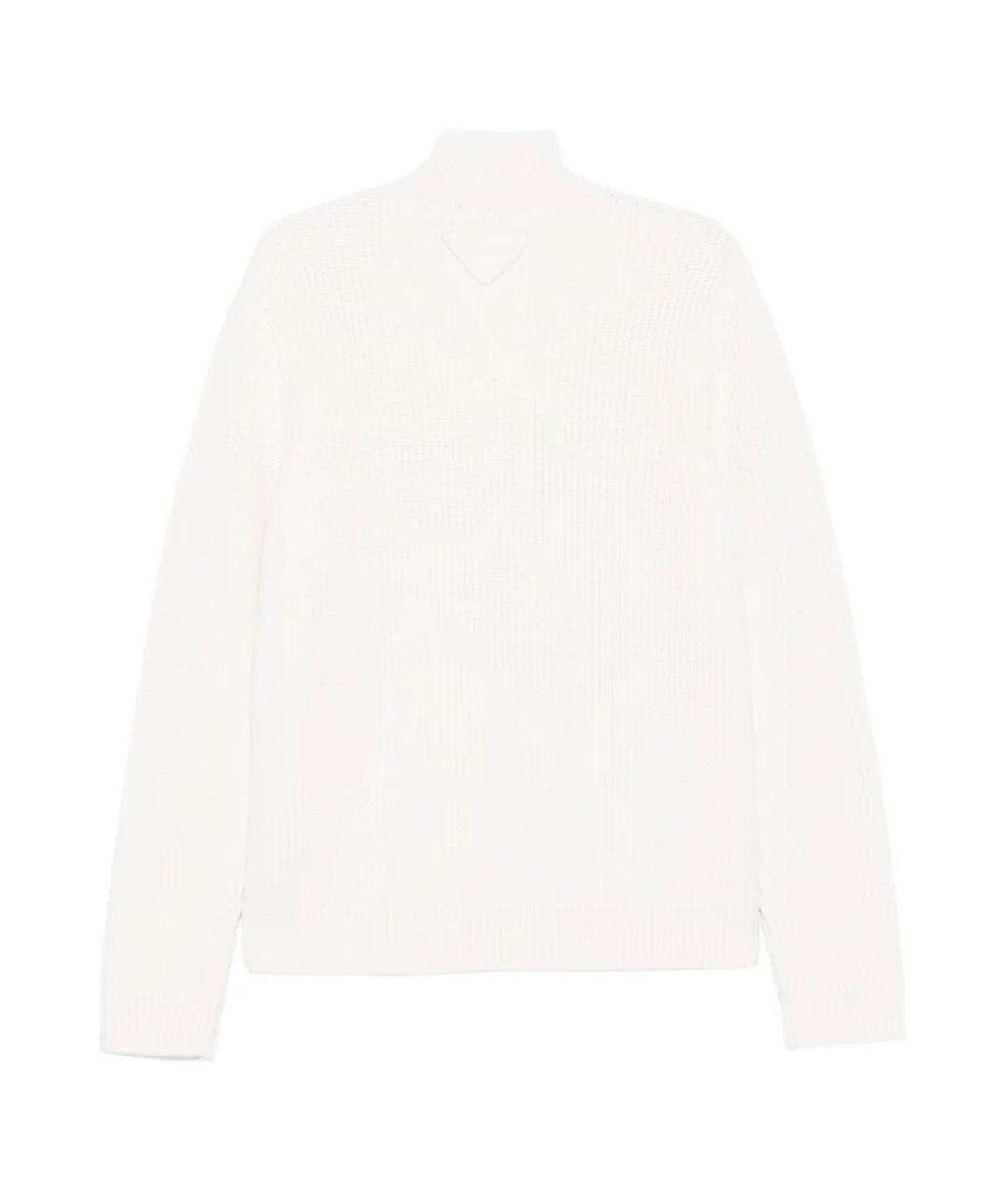 PRADA Белая кашемировая водолазка, фото 2