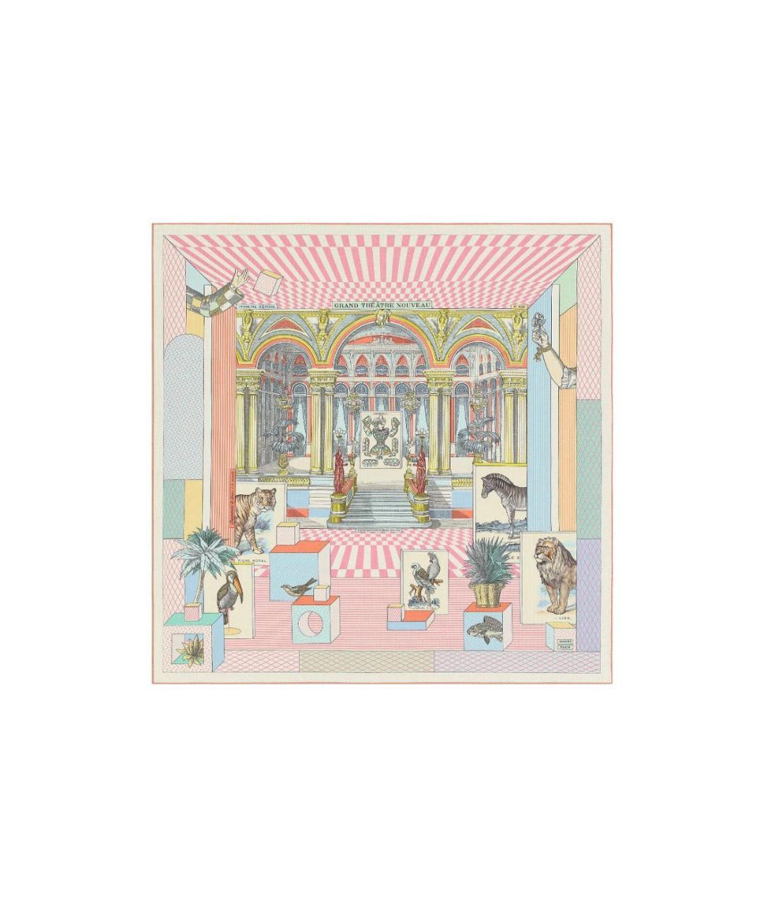 HERMES Мульти кашемировый платок, фото 7