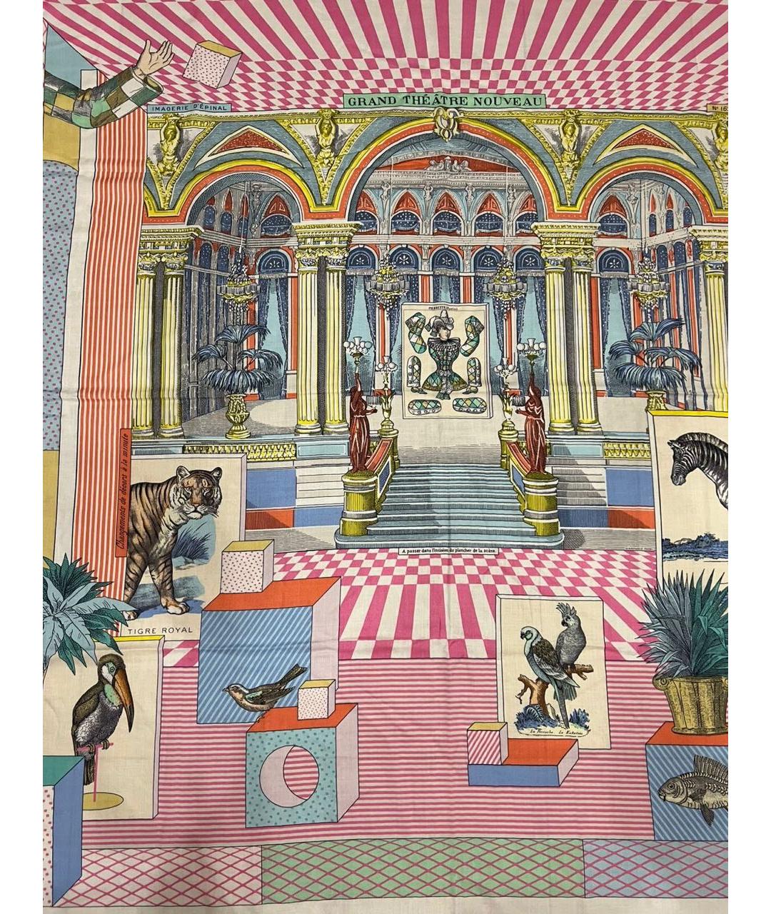 HERMES Мульти кашемировый платок, фото 6