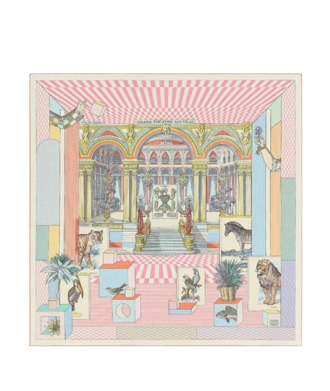 HERMES Мульти кашемировый платок, фото 1