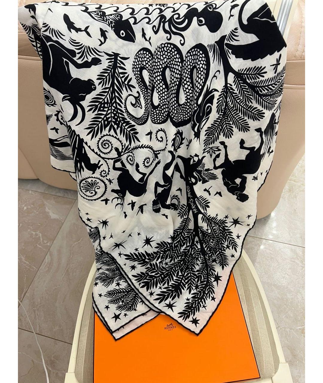 HERMES Мульти кашемировый платок, фото 2